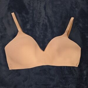 CALVIN KLEIN Size Large Lined Wireless Nude Bra